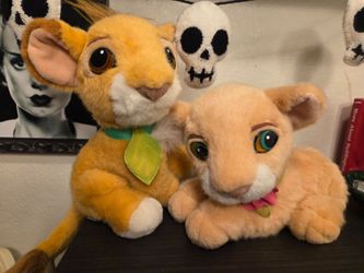 Disney Lion King Simba and Nala 90's  Plush Set