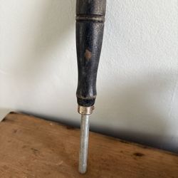 Vintage Screwdriver With Wood Handle Multi Bit