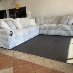 White Sectional 