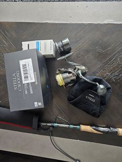 Shimano 22 Stella FK C5000xg  and Shimano Conquest rod