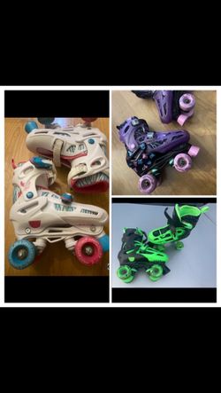 Rollerblades, Roller Skates Adjustable Size 3-6, shoe sizes 3, 4, 5, 6 only $20 per pair