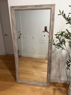 Full Length Wood Frame Mirror