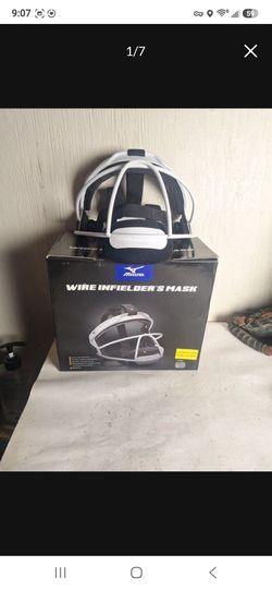 Mizuno Wire Fastpitch Softball Fielder's Mask, WHITE