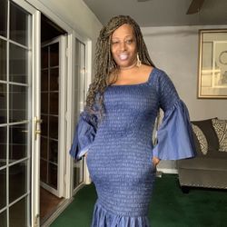 Denim mermaid Dress