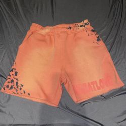 OG WARATLOVE  peach washed shorts 