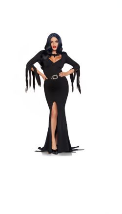 Leg Avenue Morticia Addams Vampire Costume Size Small