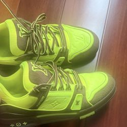 LV Brown And Yellow Trainers