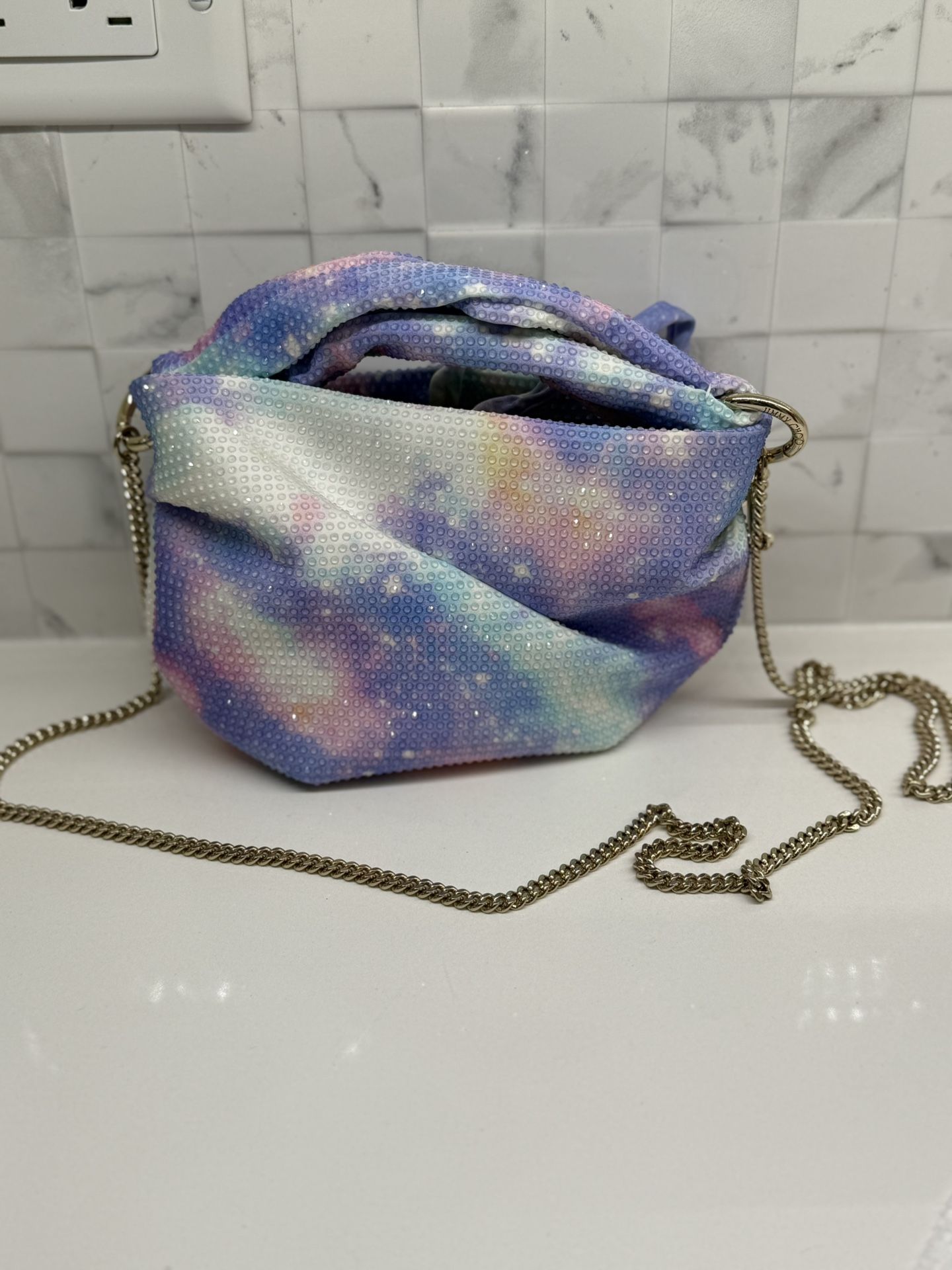 Jimmy Choo Cotton Candy Crossbody Bag