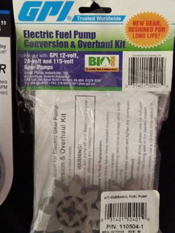 GPI Electric Fuel Pump Conversion & Overhaul Kit