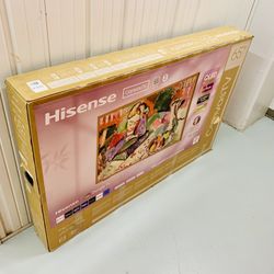 Hisense - 65" Class S7 Series CanvasTV 4K QLED TV with Hi-Matte Display and UltraSlim Wall Mount  Brand New In Box  Delivery