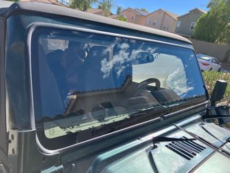 Jeep wrangler glass windshield frame and glass