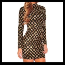 Golden Sequin Dress