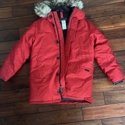 $500 Polo Ralph Lauren Faux Fur Trim Parka Mens Large