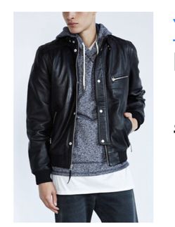 Your Neighbors Quilted Cafe Leather Jacket - Size - M