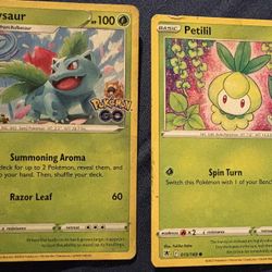 Ivysaur Petilil Pokemon Fun Collectible Cards For Kids 