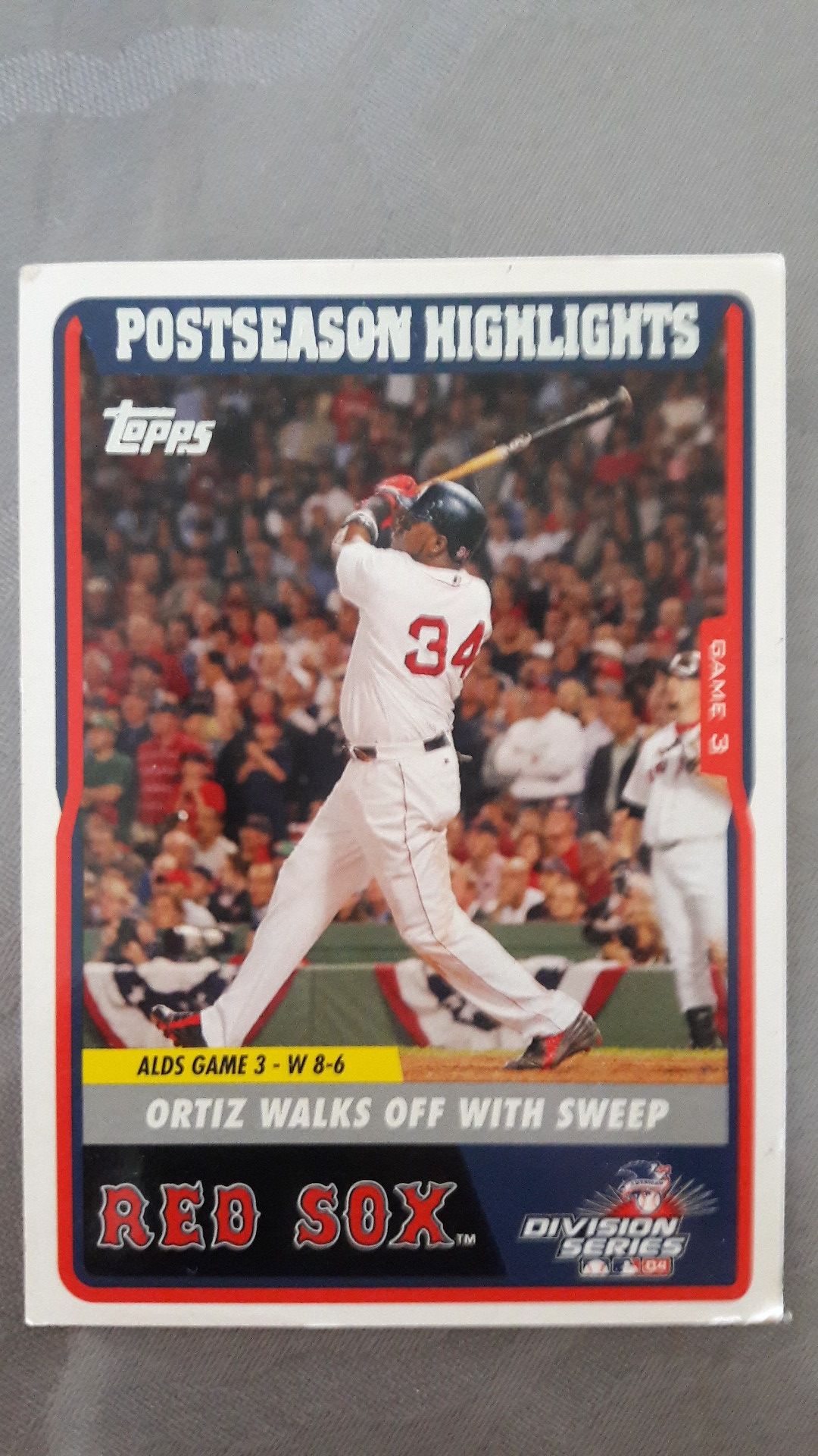 Red Sox David Ortiz 2004 Topps Baseball Card Number 42