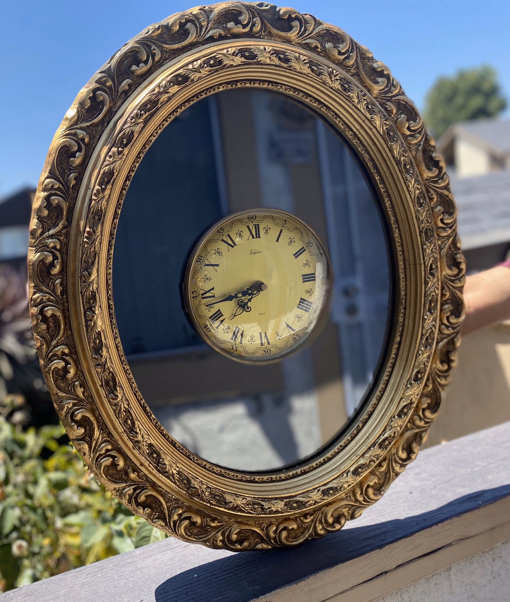 Gold Antique empire art clock