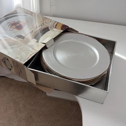 Silver Charger Plates (8)