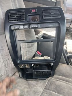2002 TOYOTA 4RUNNER SILVER RADIO BEZEL/COVER