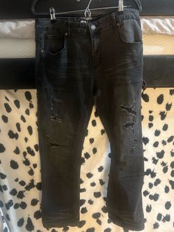 Black ripped jeans