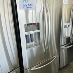 Stainless Steel Kitchen Aid French Door Refrigerator 