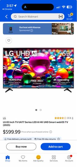 65” inch LG TV