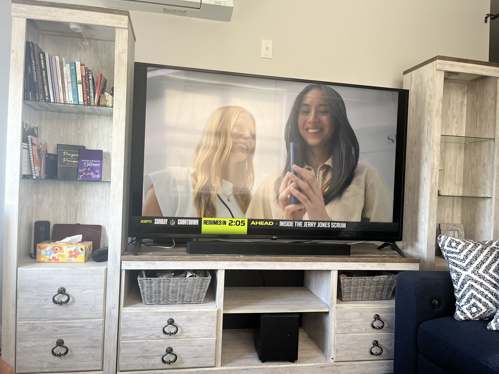 TV Stand with 2 Matching Bookshelves