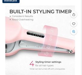 Curling Iron Hair Crimper Waver - TYMO ROVY Beach Waves Curling Wand, Ionic Deep Waver Hair Curler Tool with Ceramic 3 Barrel for Women, Dual Voltage,