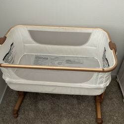Rose Gold Baby Bassinet 