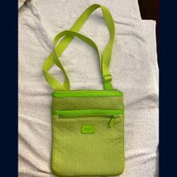 Michael Kors Cross Body Bag Purse Neoprene Green New