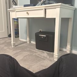 Small White Desk 