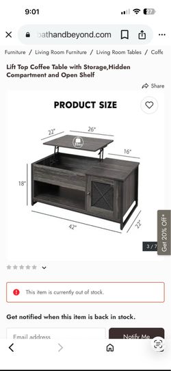 Cocktail table