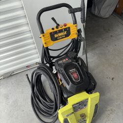 Pressure washer used with some accessories
