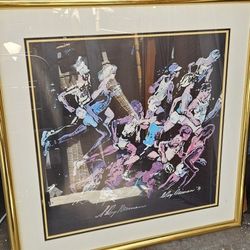Leroy Neiman Hand Signed Print Runners 1979 The Race Lithograph Boston Marathon