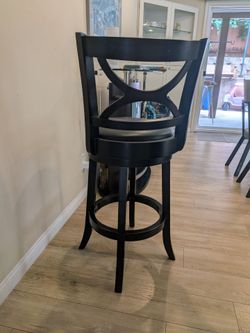 Black barstool - used