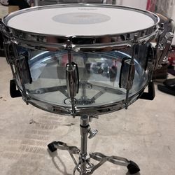 Custom Acrylic Snare Drum 14 X 6 1/2