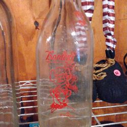 Antique Borden's Quart Bottle Around 1950's