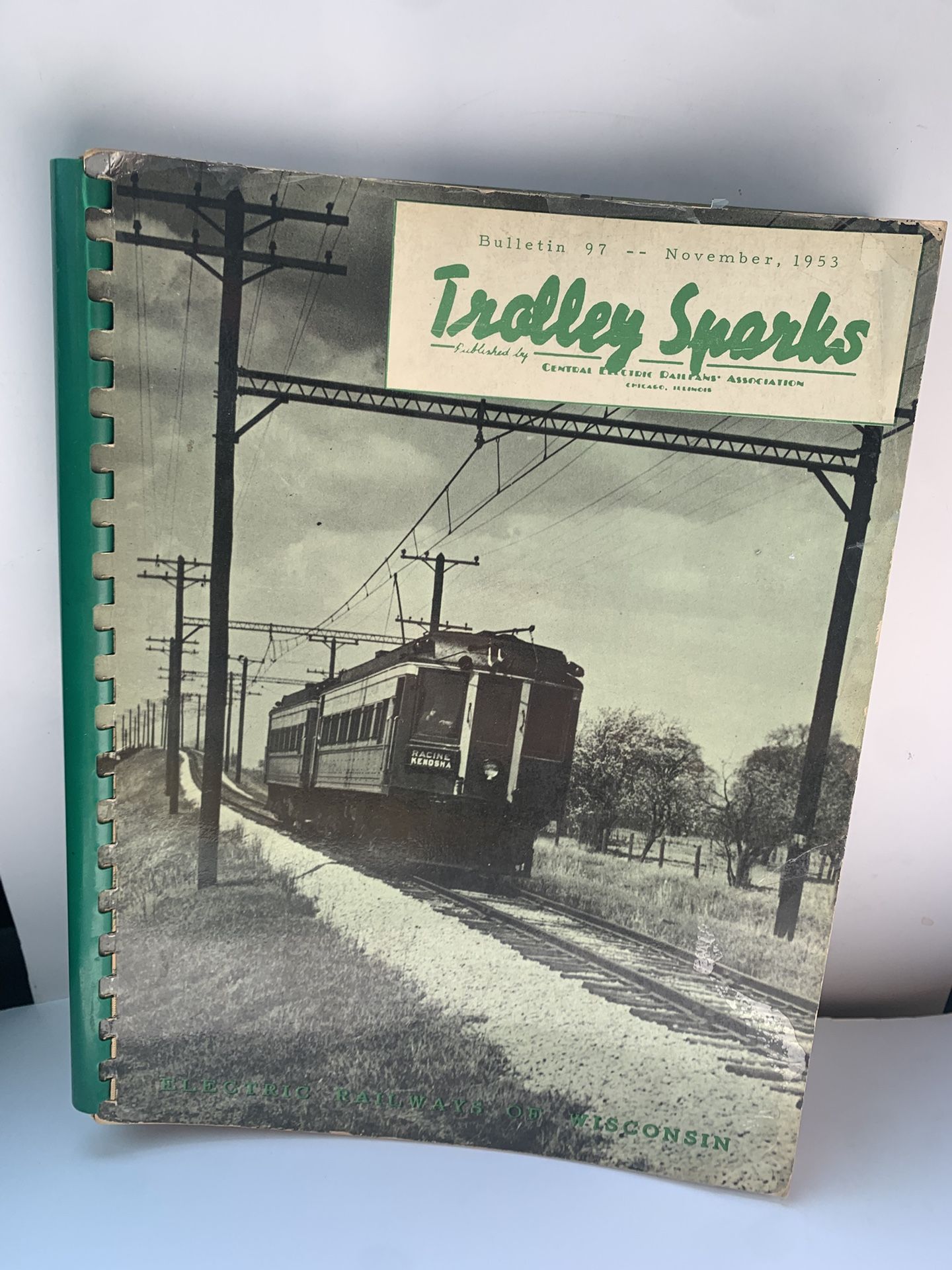 Trolley Sparks November 1953 Train Book