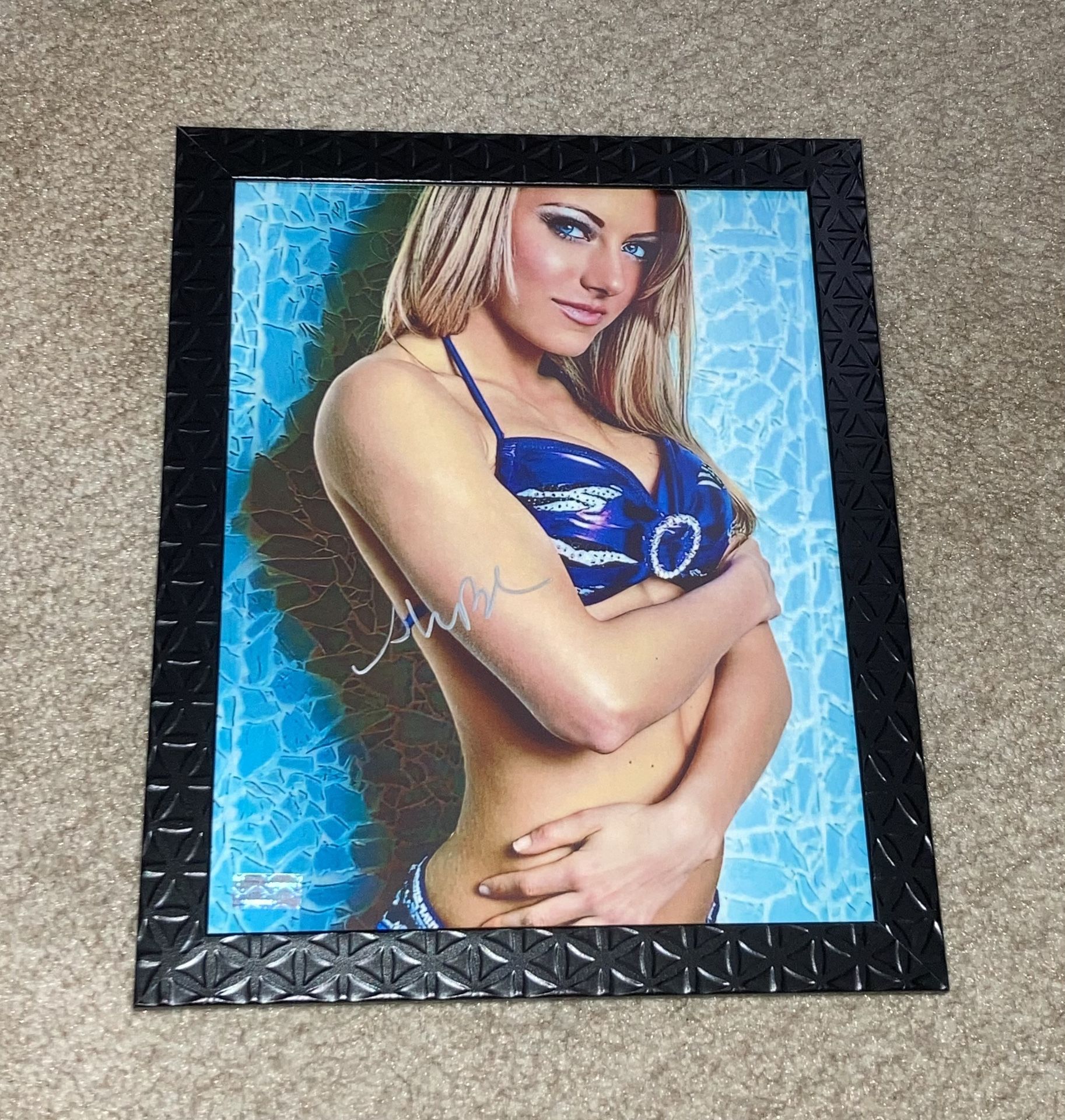 WWE ALEXA BLISS signed auto 8X10 Photo in Frame w/ COA + Hologram sticker AUTOGRAPH