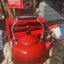 Old Le Creuset 1.6L/1.7Qt enameled steel kettle