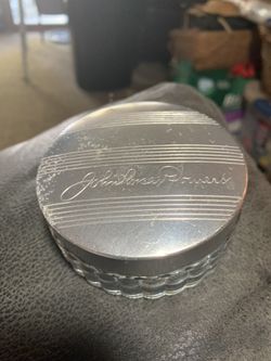 John Robert Powers Vintage Dresser Jar -Silver Plate $20 OBO