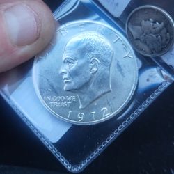 1972 Eisenhower 40% Silver 