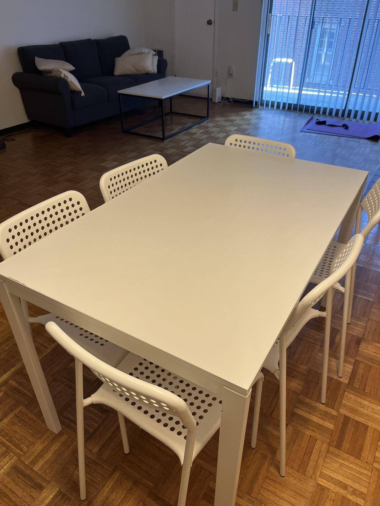 Dining table and chairs