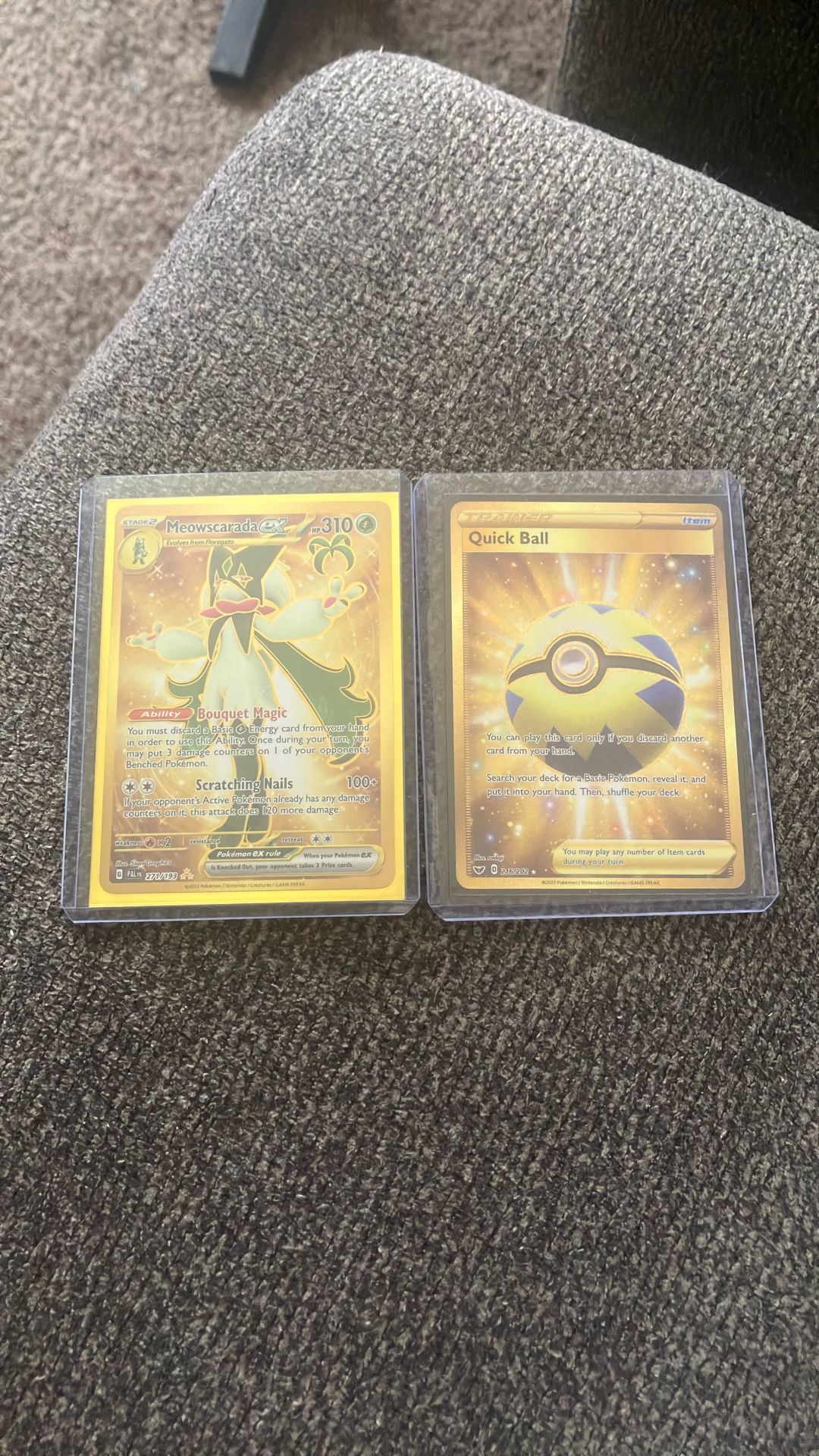 Gold Pokémon Cards