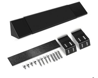 0783: New Black Adjustable Fireplace Hood for 28 to 48" Fireplace Hood Heat Shield Equipped with Insulation Cotto