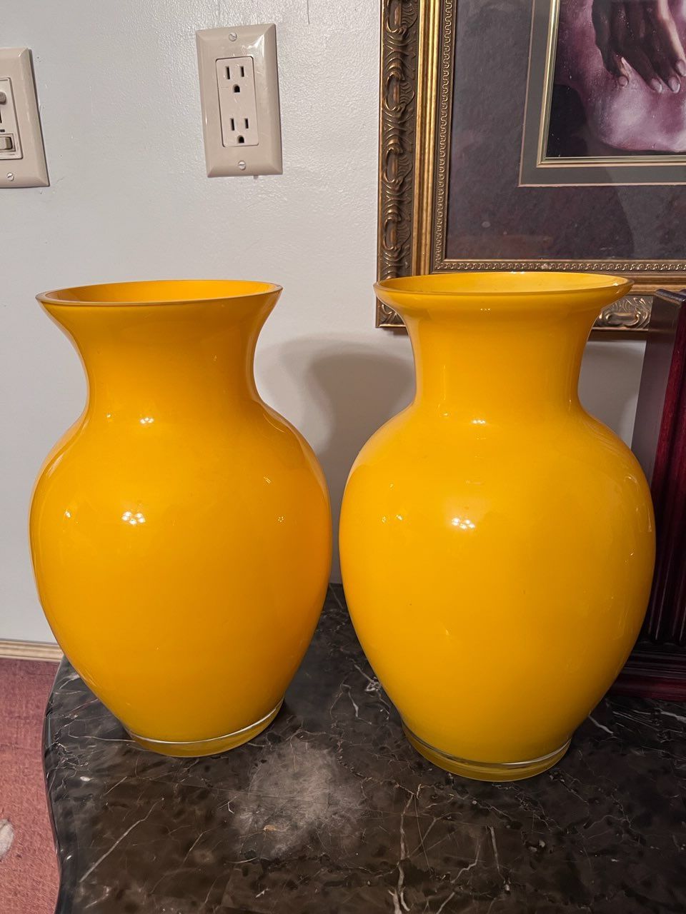 Chinese glass vases vintage