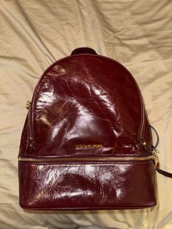 MK Crinkled Calf Leather Backpack