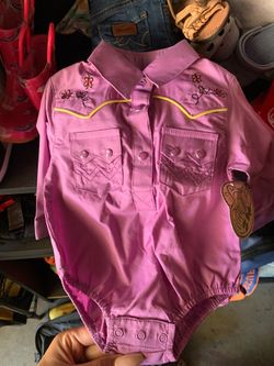 Baby wrangler onesie