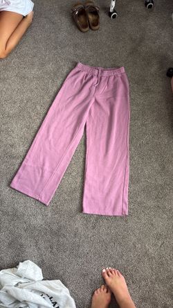 wide leg sweat pants