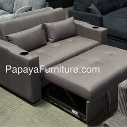 New! Pull-out Comfortable Adjustable Sofa Bed, Sleeper Sofa, Sofa Bed, Pull-out Bed Sofa, Sleeper Sofa Couch, Sofabed, Grey Sofa Bed Dimensions: Sofa: